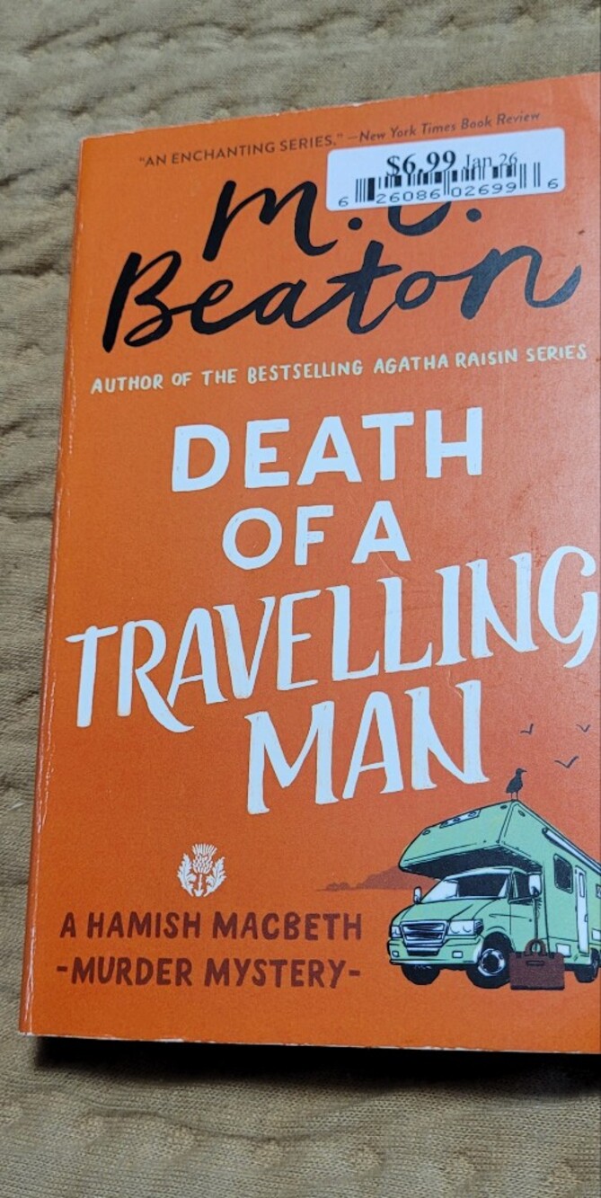💚10 for $10💚 Death of a Travelling Man by — Orange Paperback Mystery